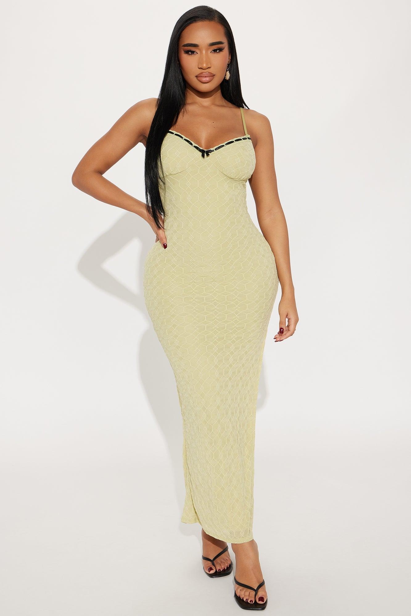Miranda Textured Maxi Dress - Sage Product Image