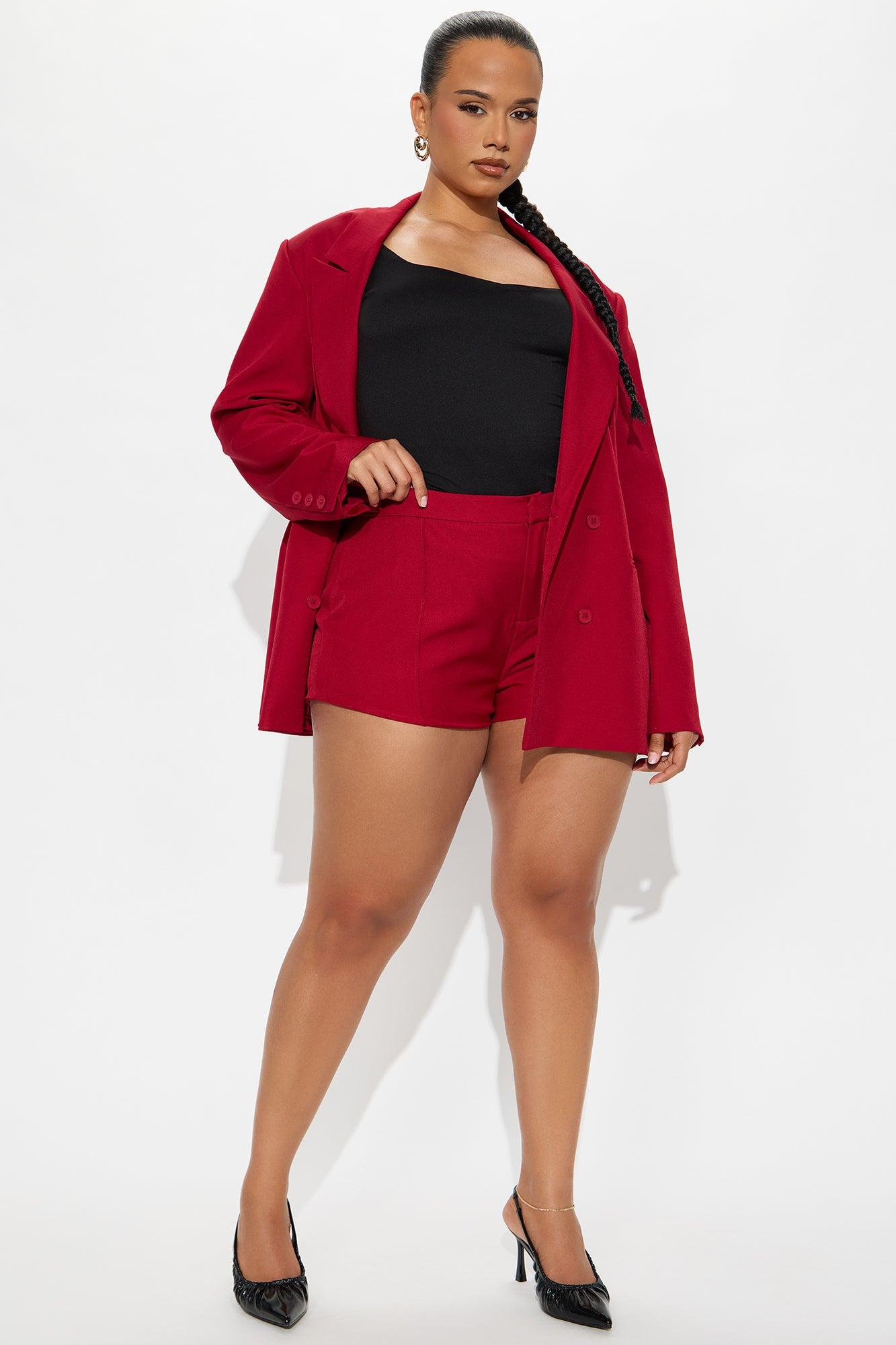 Chloe Micro Trouser Short - Red Product Image