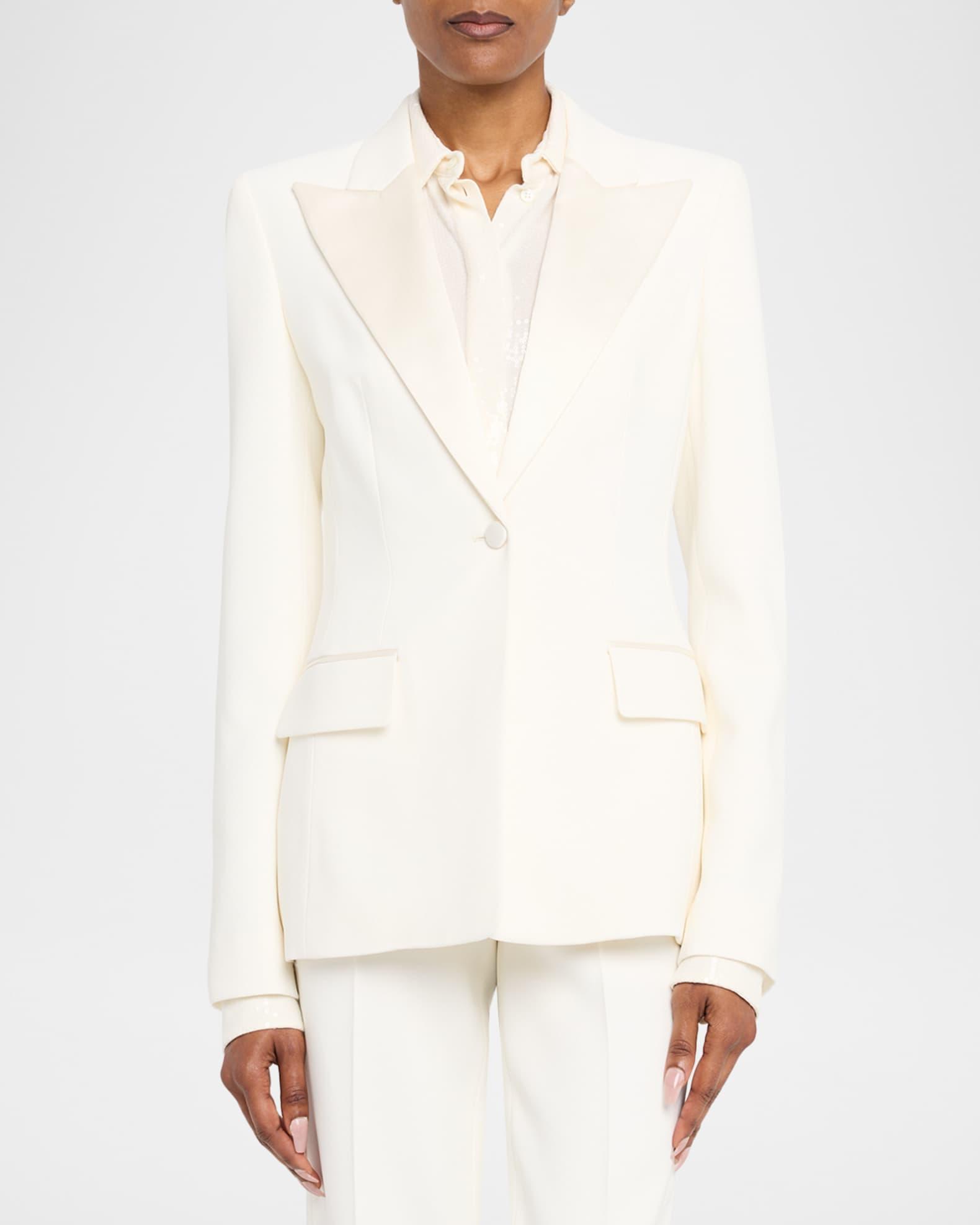 Sequined Double-Breasted Tuxedo Jacket Product Image
