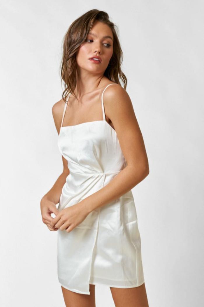 Sleeveless Square Neck Mini Dress Product Image