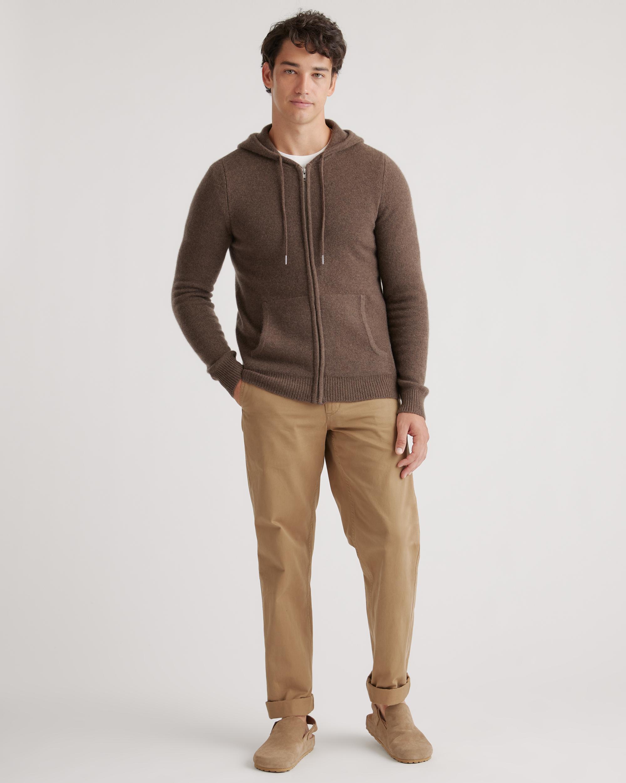 Quince | Men's Mongolian Cashmere Full-Zip Hoodie Product Image