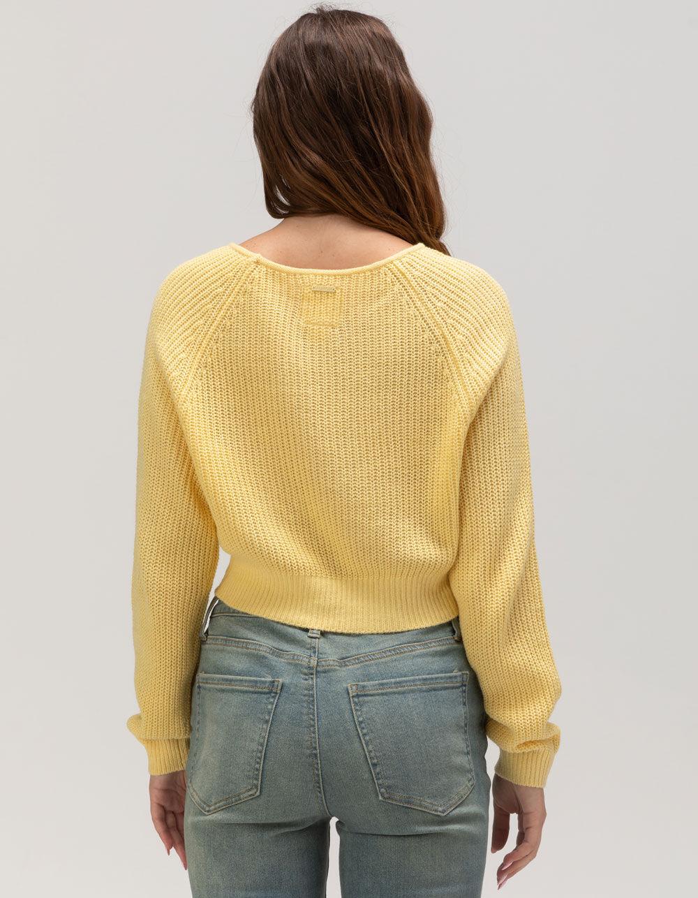 BILLABONG Sun Soaked Womens Crop Sweater - YELLOW Product Image