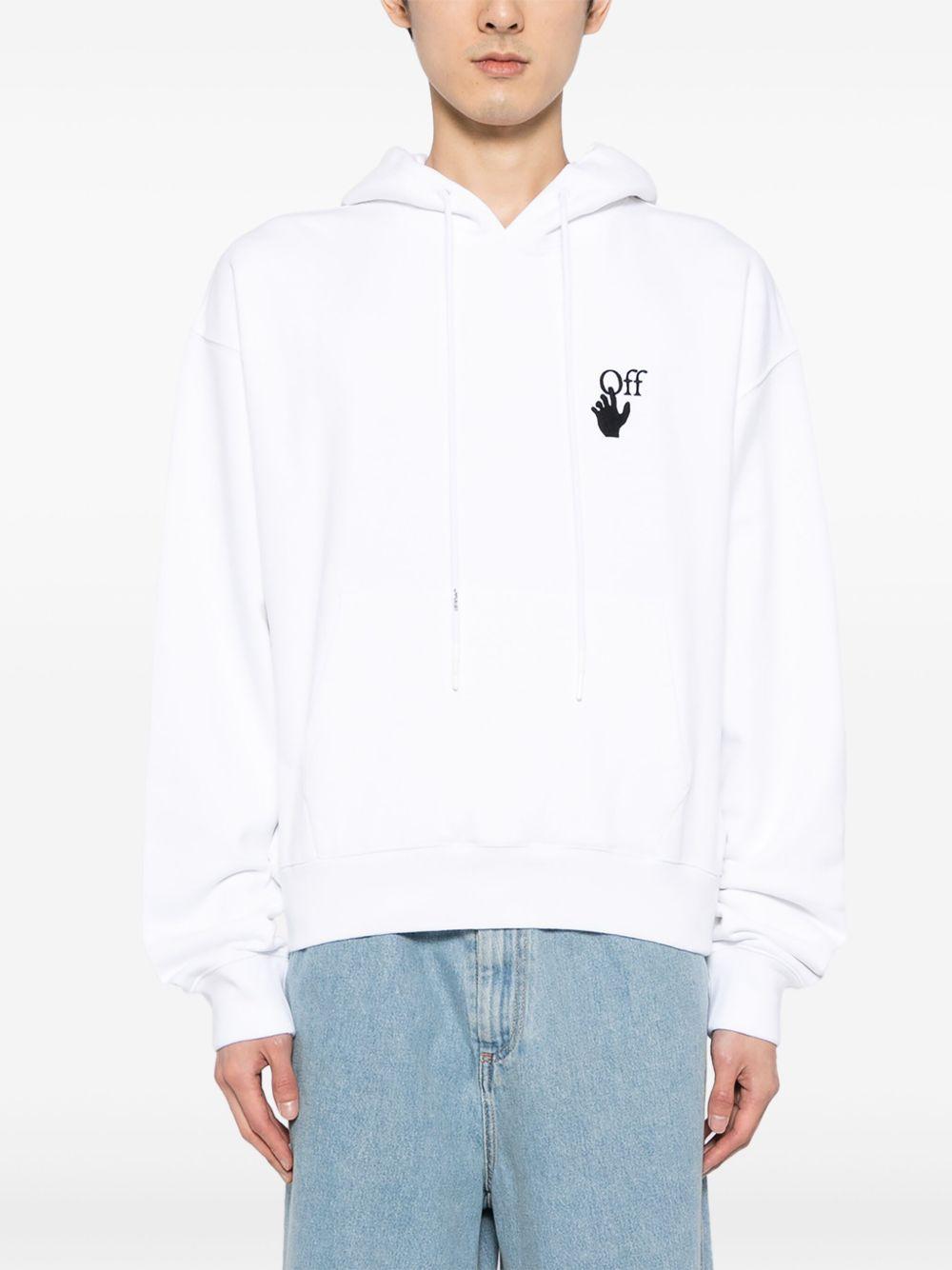 graphic-print cotton hoodie Product Image