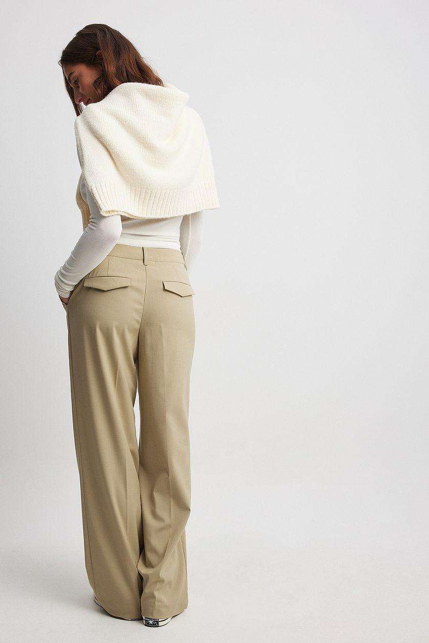 Pocket Flap Detail Suit Pants Product Image