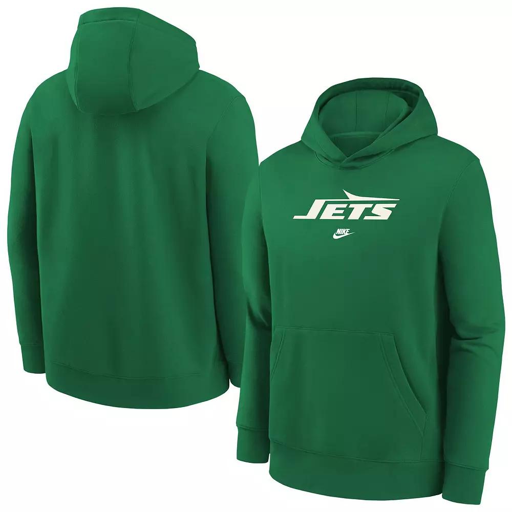 Youth Nike Kelly Green New York Jets Rewind Club Fleece Pullover Hoodie, Boy's,  Product Image