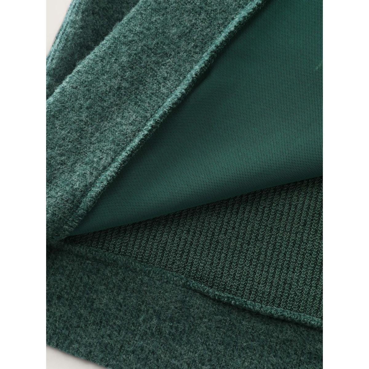 Plus Size Squirrel Embroidered Button V-Neck Knit Cardigan Women DarkGreen Playful Embroidered Ladies Casual Winter Coats BloomChic 14-16/1X Product Image