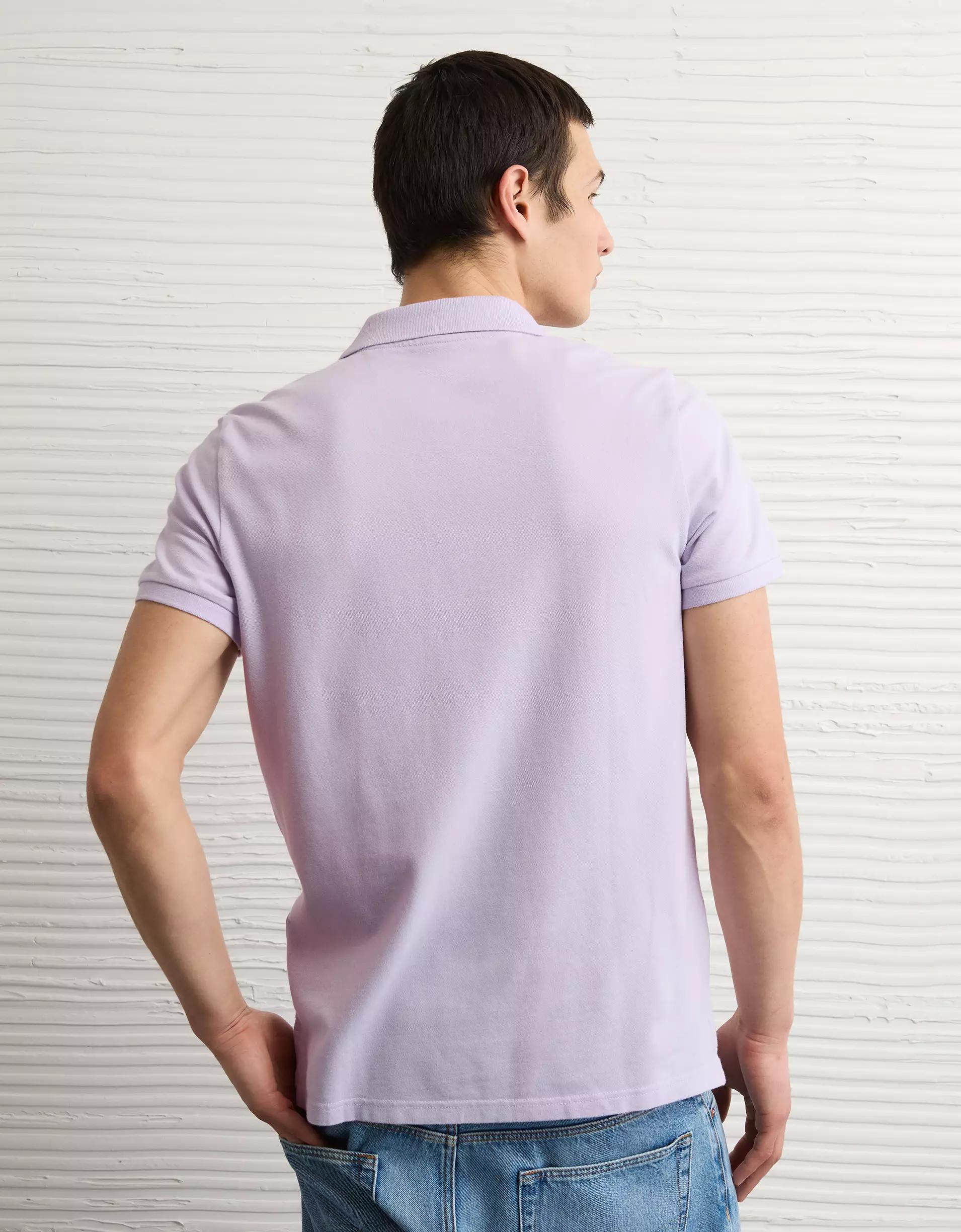 AE Icon Slim Fit Pique Polo Shirt Product Image