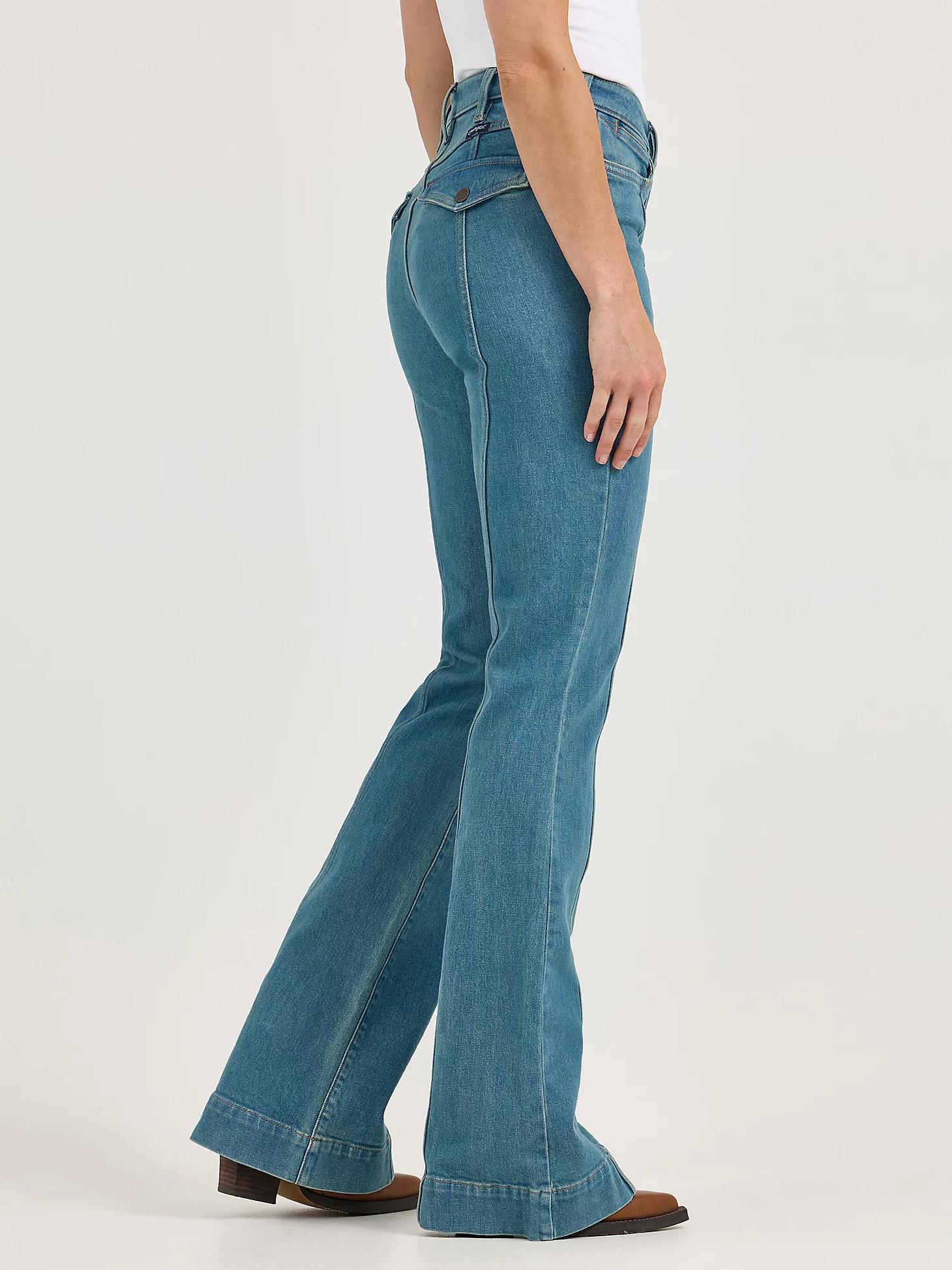 Women's Wrangler Retro® Bailey High Rise Pintuck Trouser Jean in Brooklyn Product Image