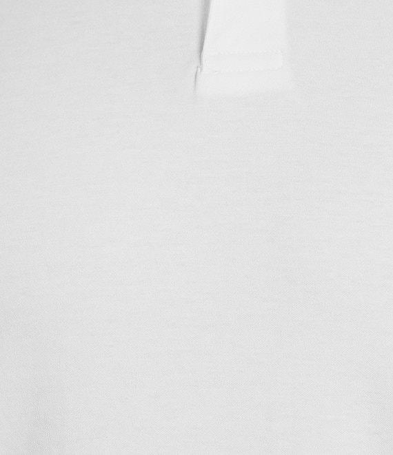 Murano Liquid Luxury Slim Fit Solid Interlock Short Sleeve Polo Shirt Product Image