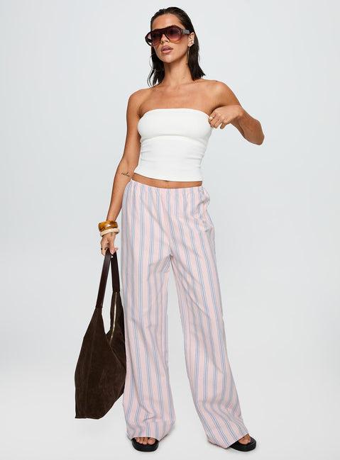 Limestone Pants Pink Multi Product Image