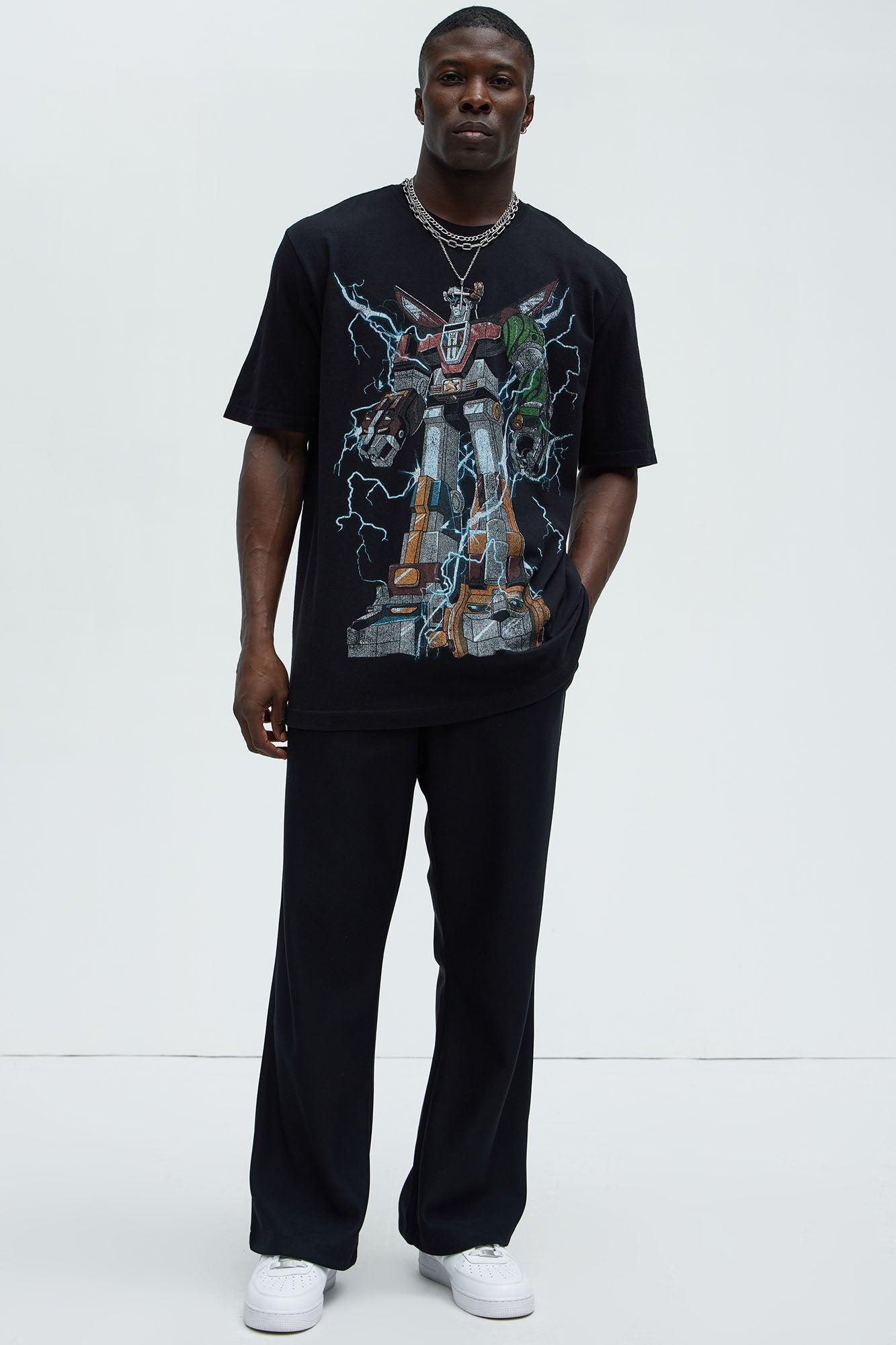 Voltron Defender Of The Universe Oversized Short Sleeve Tee - Black Product Image