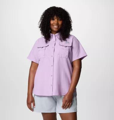 Columbia Womens PFG Bahama Short Sleeve Shirt - Plus Size- Product Image