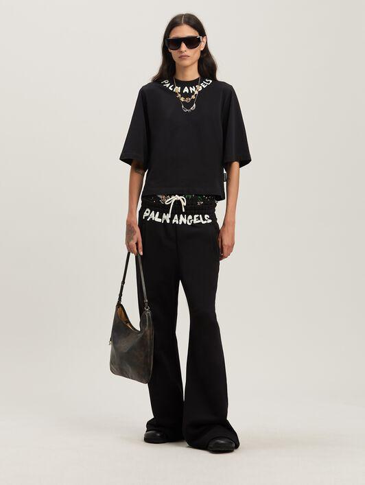 Block logo cropped T-shirt Product Image