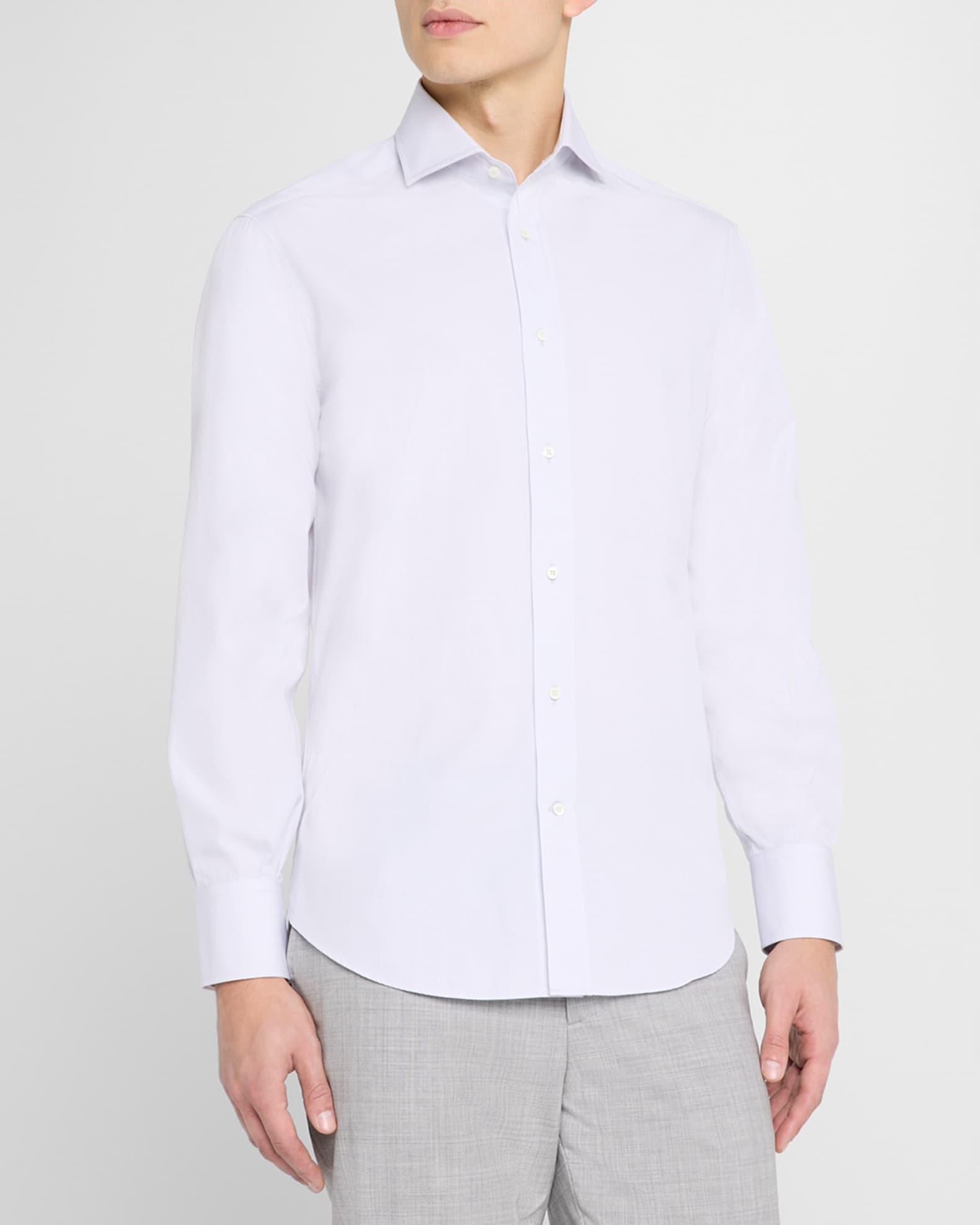 Men's Cotton Canvas Dress Shirt Product Image