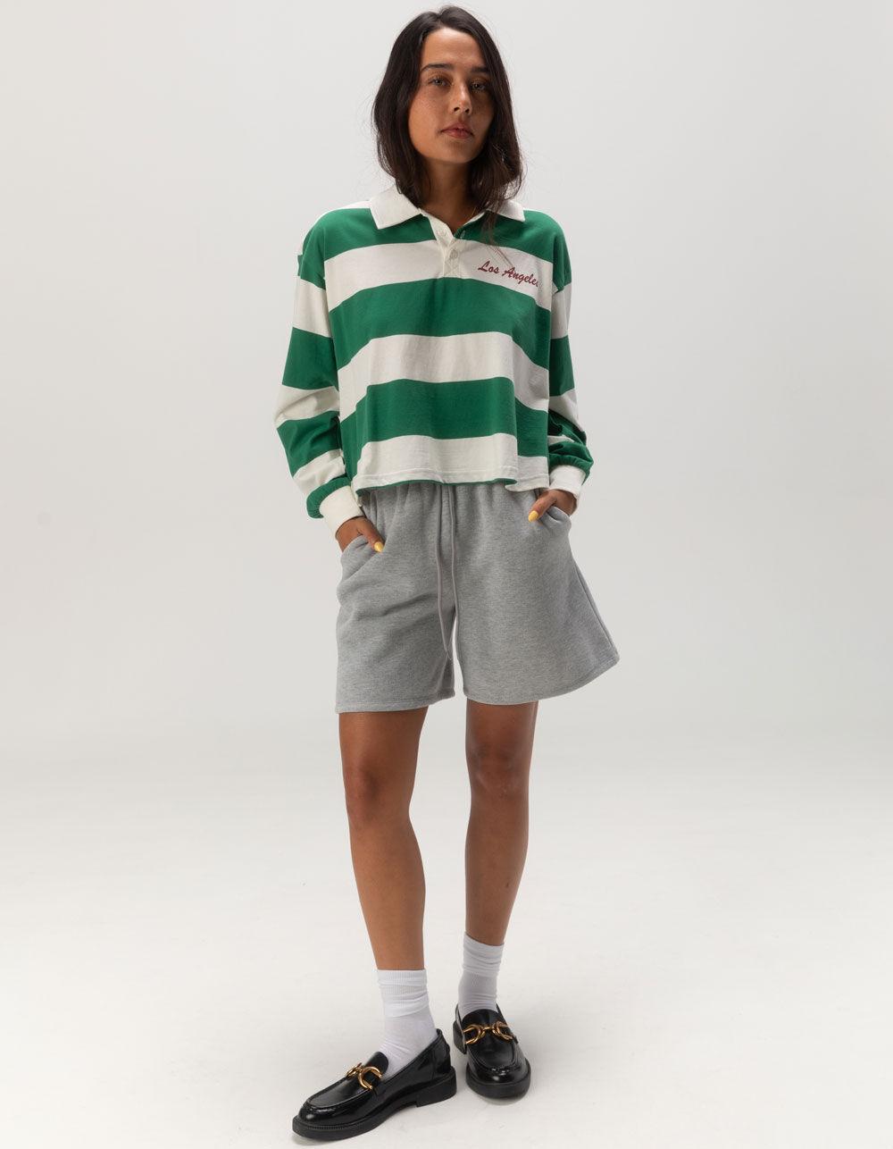 RSQ Womens Los Angeles 62 Polo Shirt - GREEN Product Image