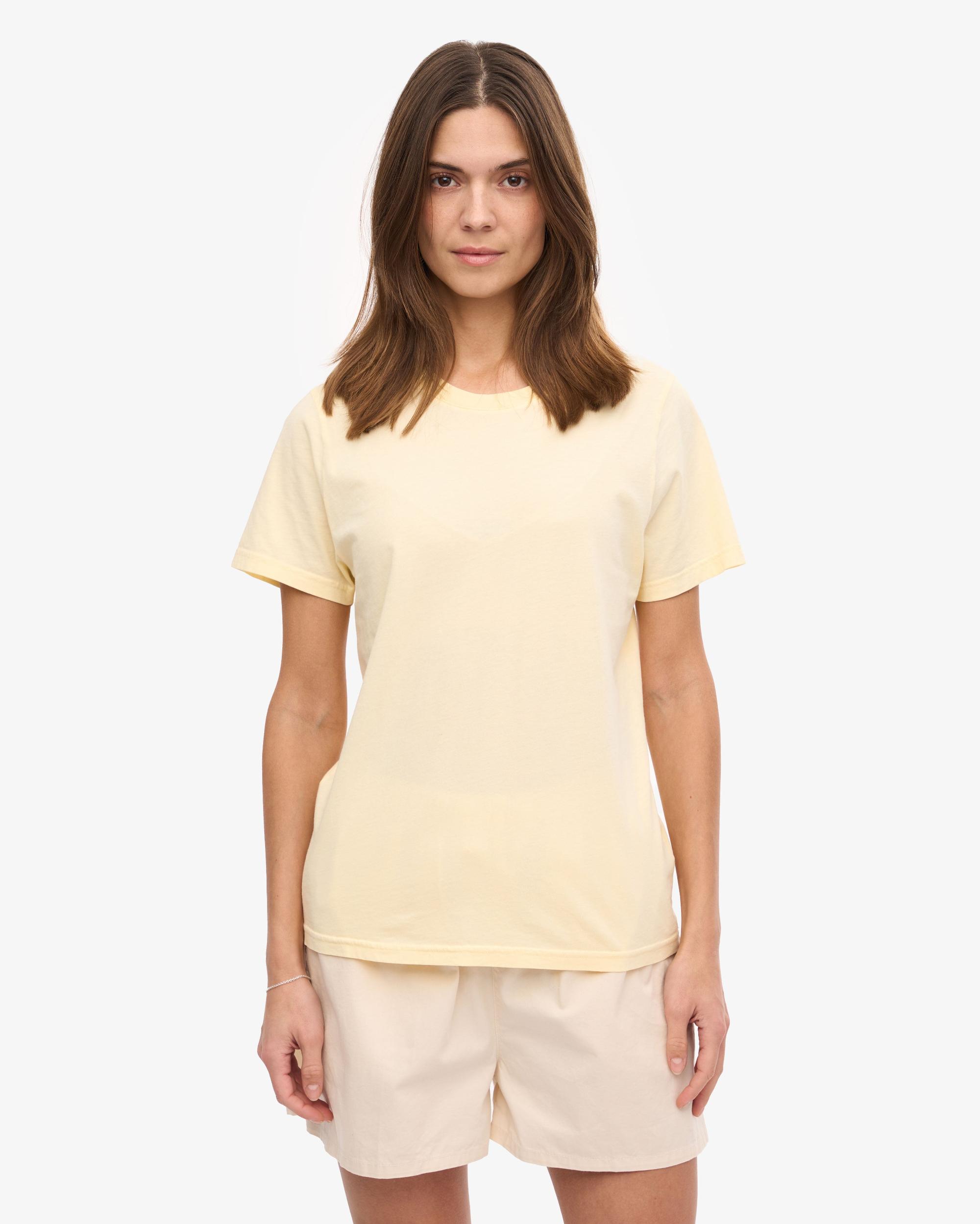 Women Light Organic Tee - Soft Yellow Product Image