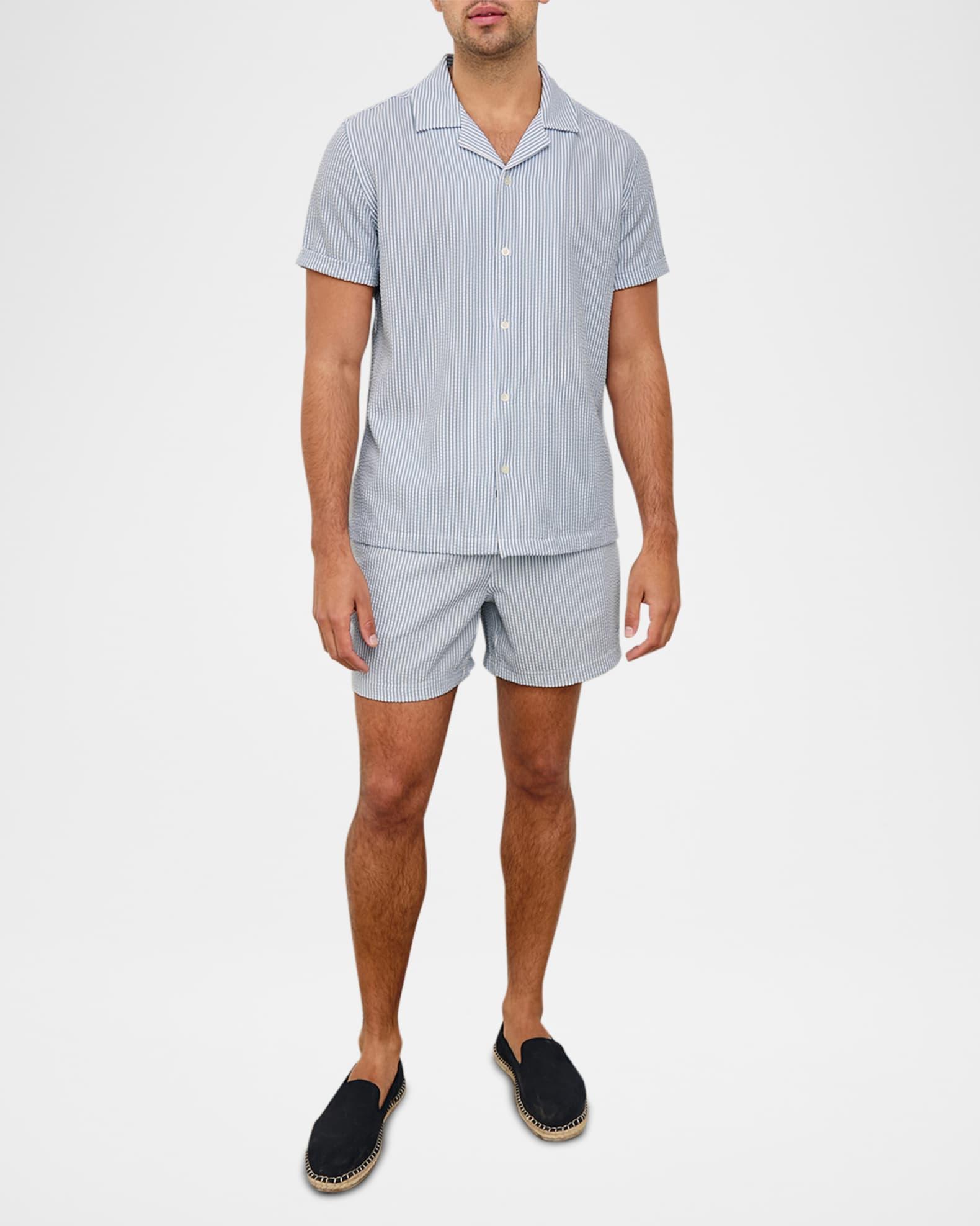 Men's Amalfi Seersucker Short-Sleeve Shirt Product Image