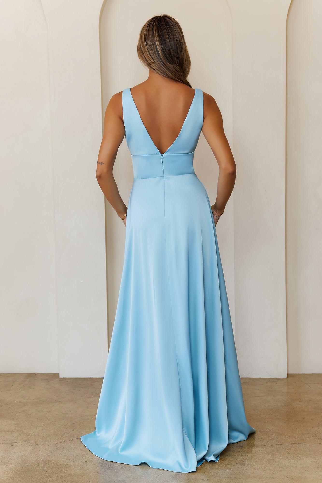 Luxe Like No Other Maxi Dress Blue Product Image
