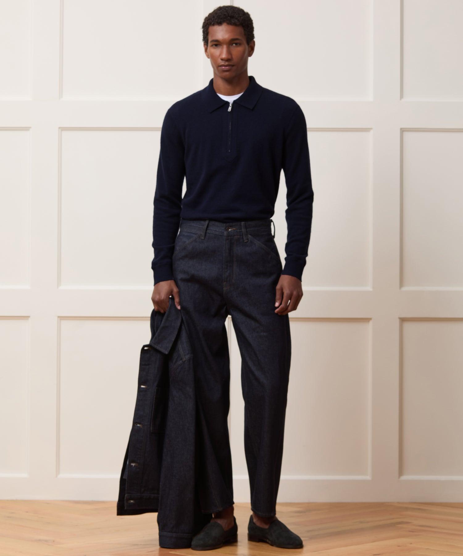 Cashmere Quarter-Zip Sweater Polo Product Image