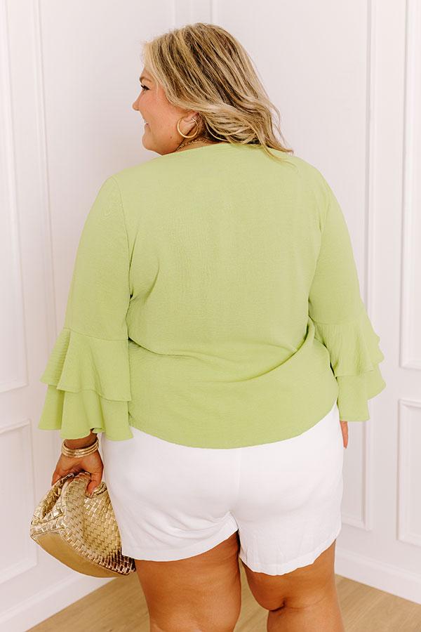 Mojitos On The Patio Shift Top in Seafoam Curves Product Image