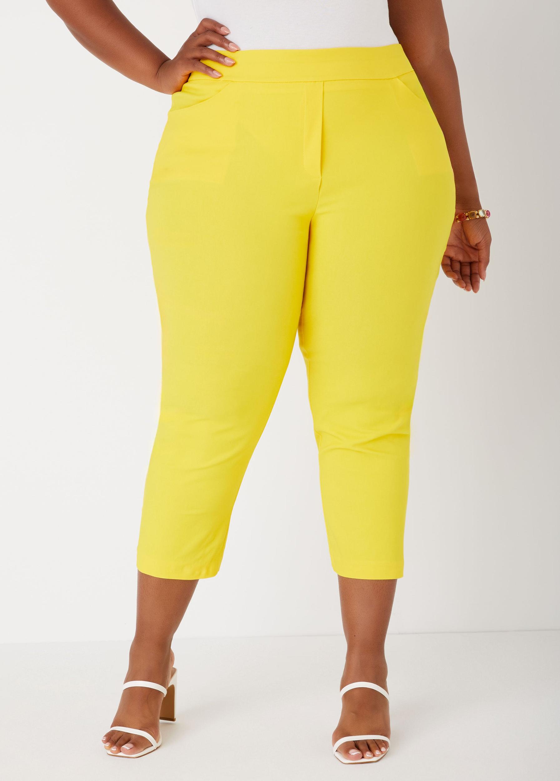 Plus Size Pull On Mid Rise Capris Ashley Stewart Product Image