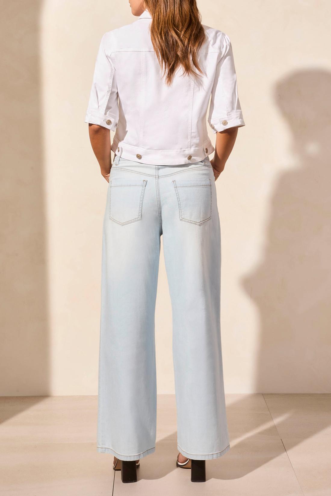 Elbow Sleeve Denim Jacket Product Image