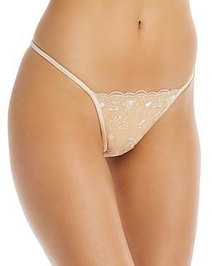 La Perla Floral Embroidered Thong Product Image