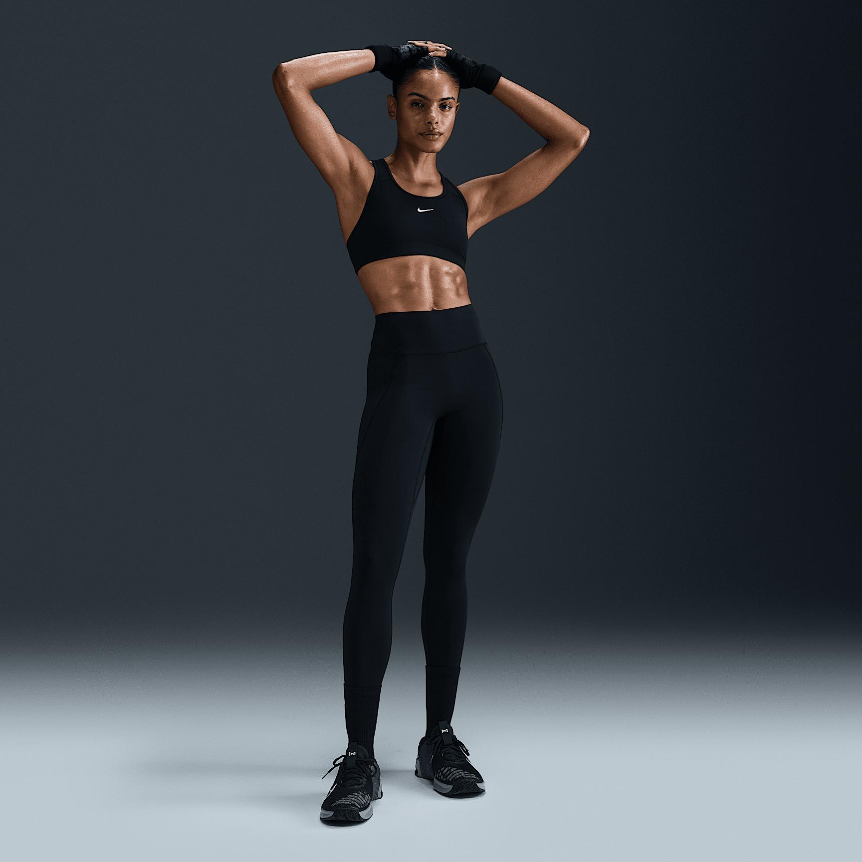 Nike Womens Universa High-Waisted Full-Length Leggings with No Front Seam | HQ6810-010 Product Image