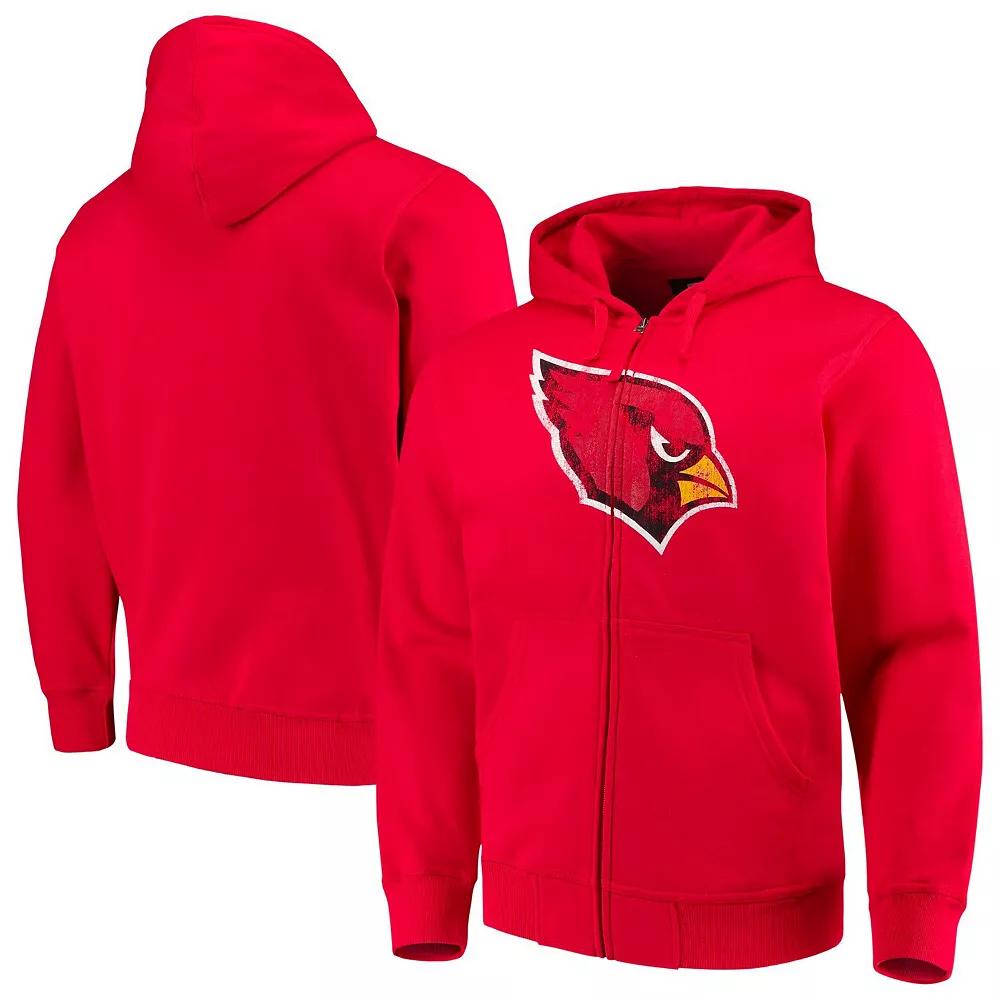 Men's G-III Sports by Carl Banks Cardinal Arizona Cardinals Primary Logo Full-Zip Hoodie,  Product Image