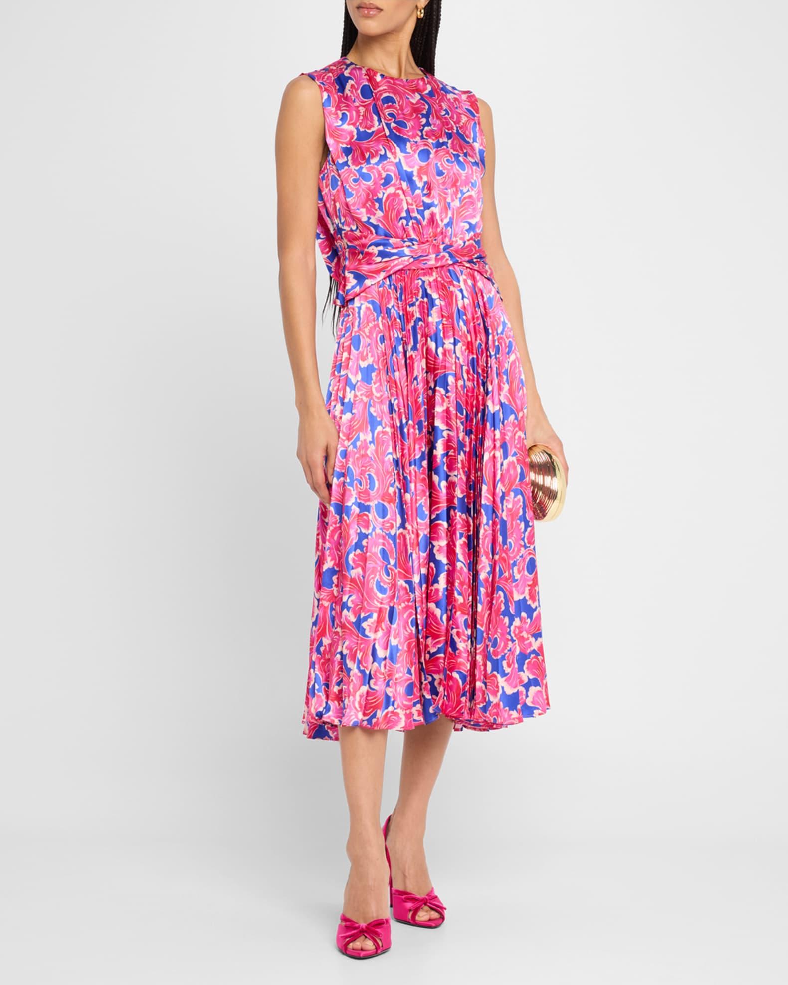Gwen Silk Midi Dress Product Image