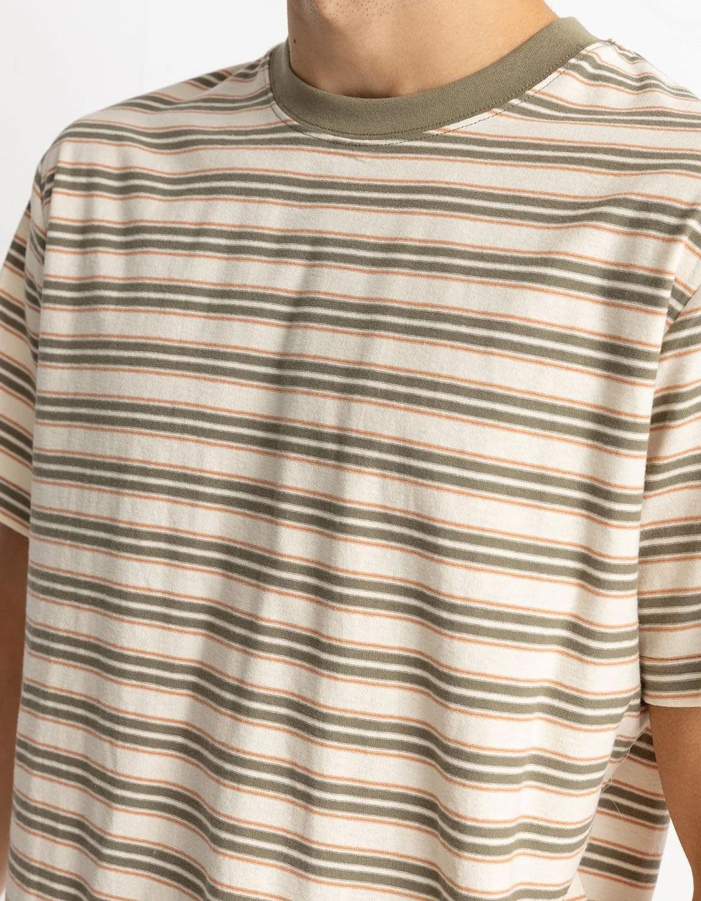 RHYTHM Vintage Stripe Mens Tee - NATURAL Product Image