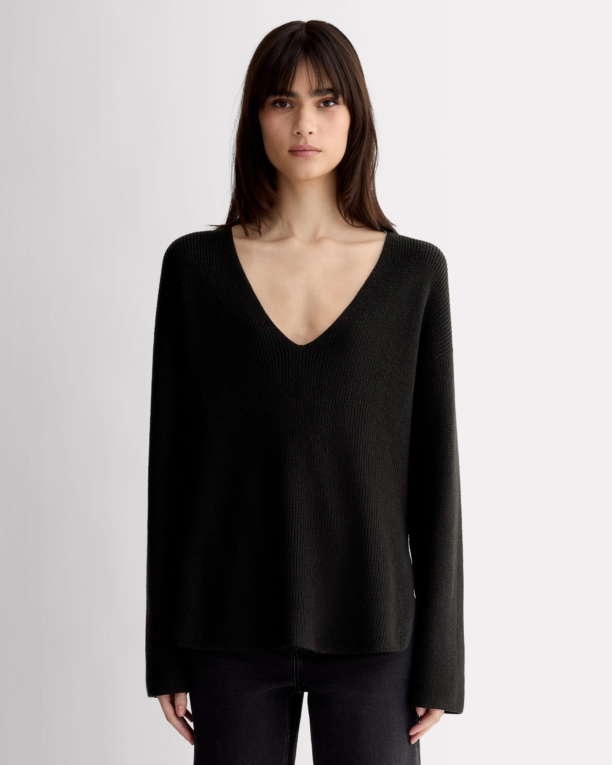 Womens Slouchy V-Neck in Everyday Cotton T-Shirt by Everlane Product Image