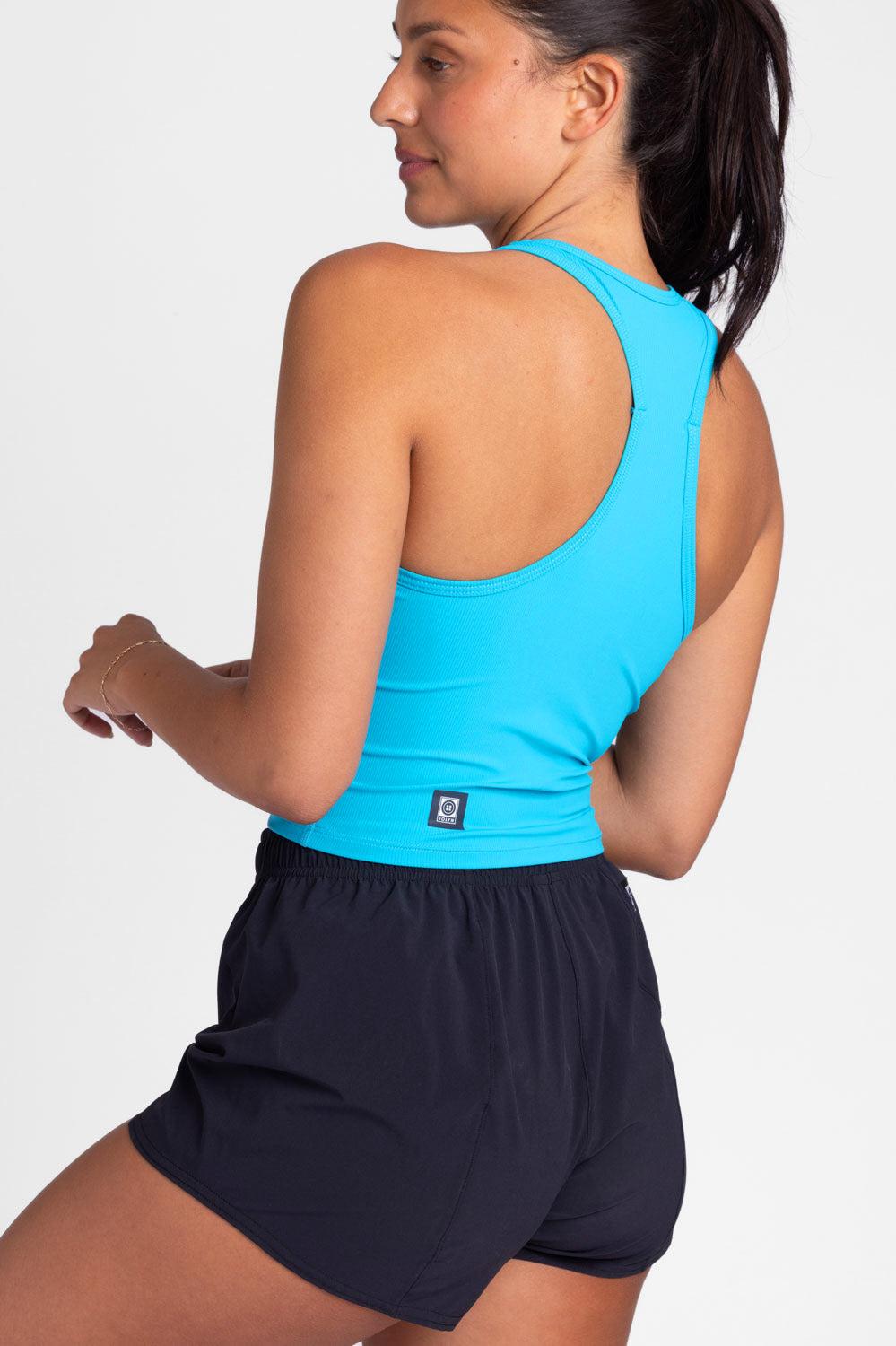 Rochelle Basic Crop Top - Caribbean Female Product Image