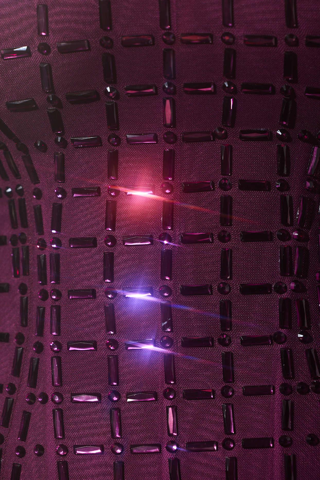 Embellished Strapless Gown in Deep Purple Product Image