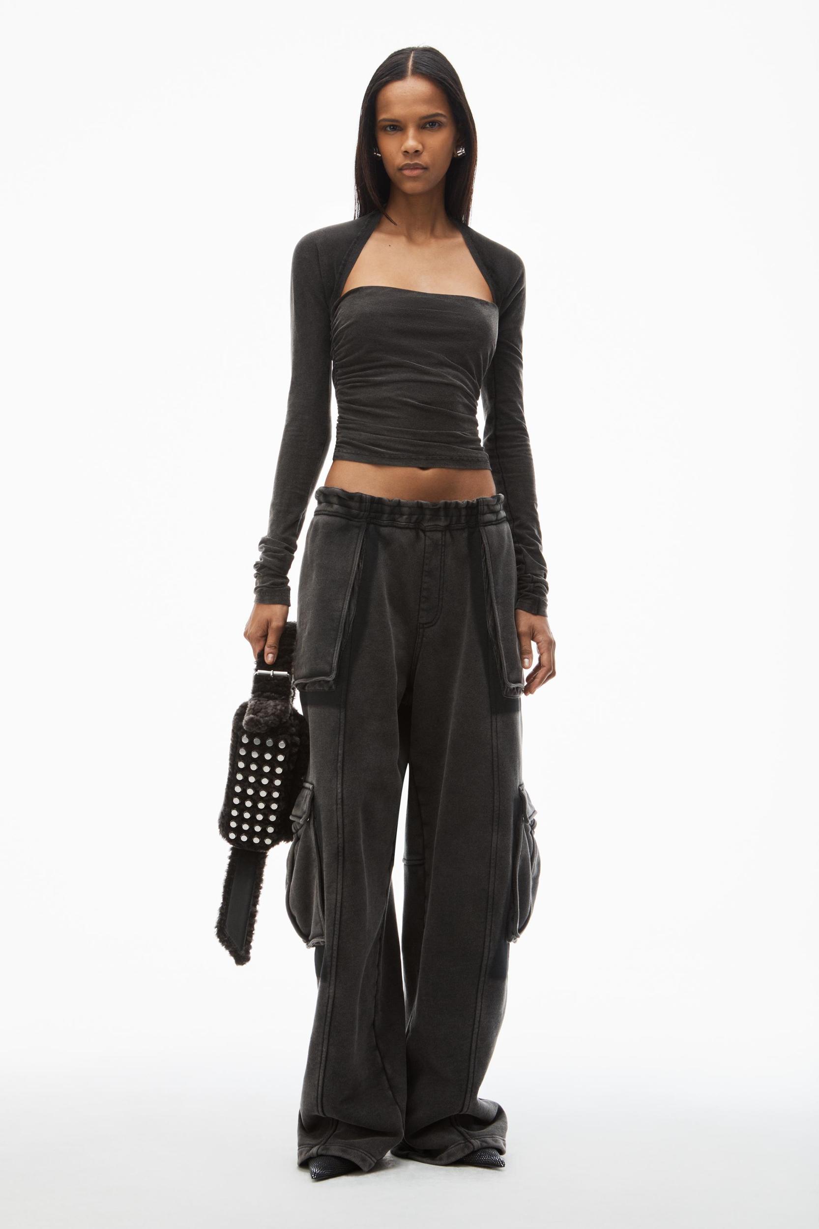 Ruched Top In Sueded Jersey Product Image