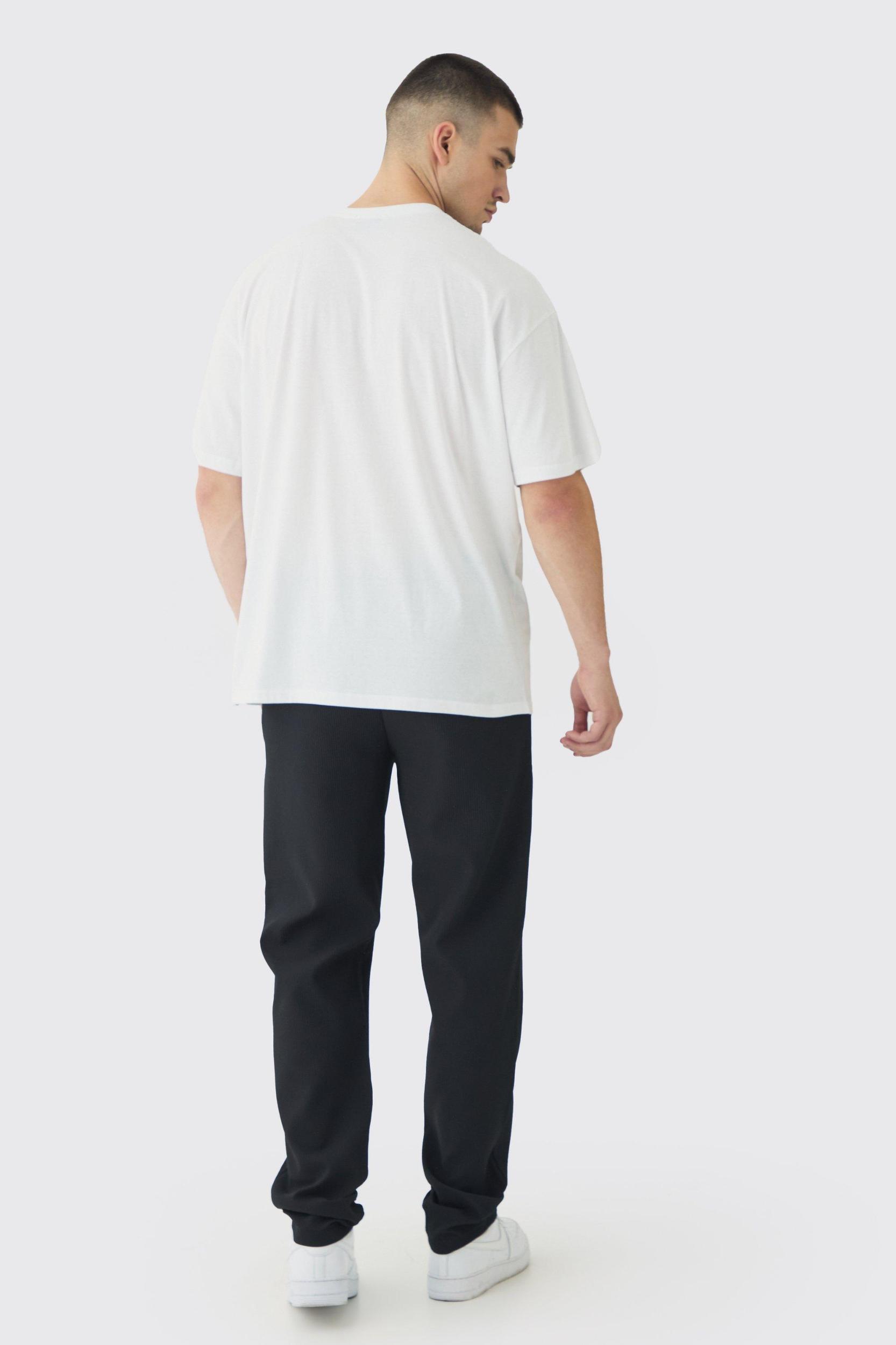 Tall Pleated Tapered Pants | boohooMAN USA Product Image