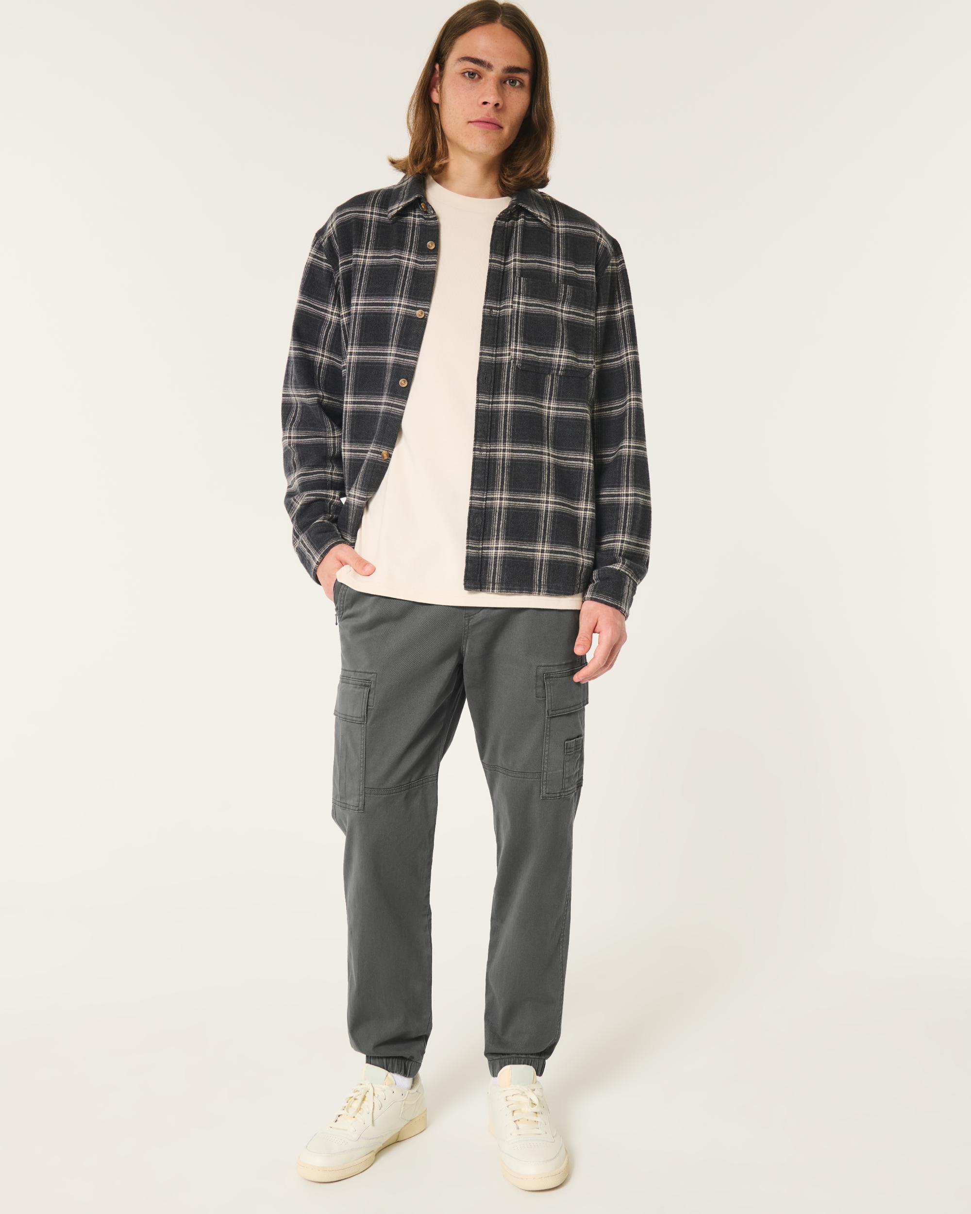 Relaxed Twill Cargo Joggers Product Image