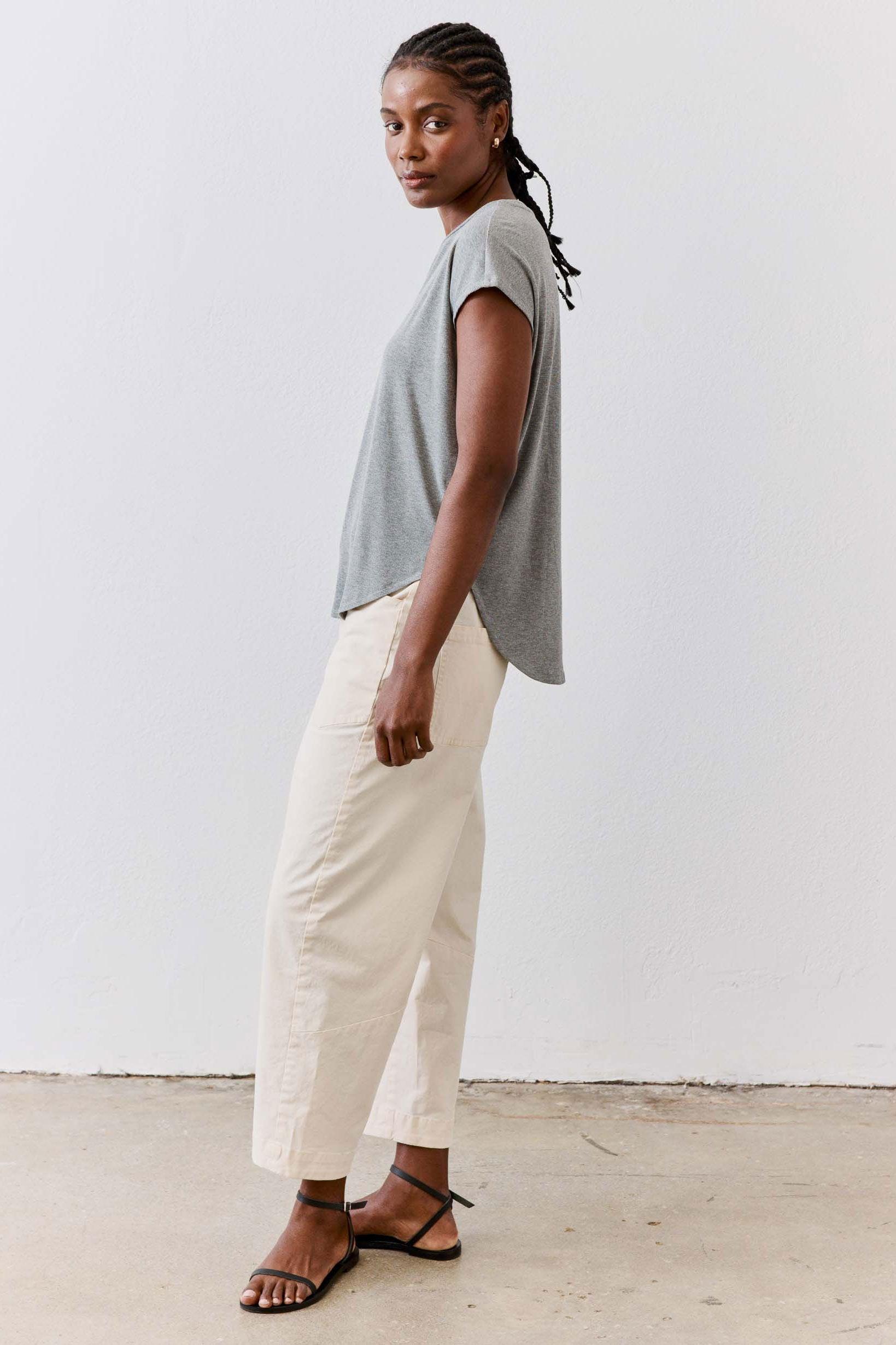 The Ribbed Tuck-In Tee Product Image