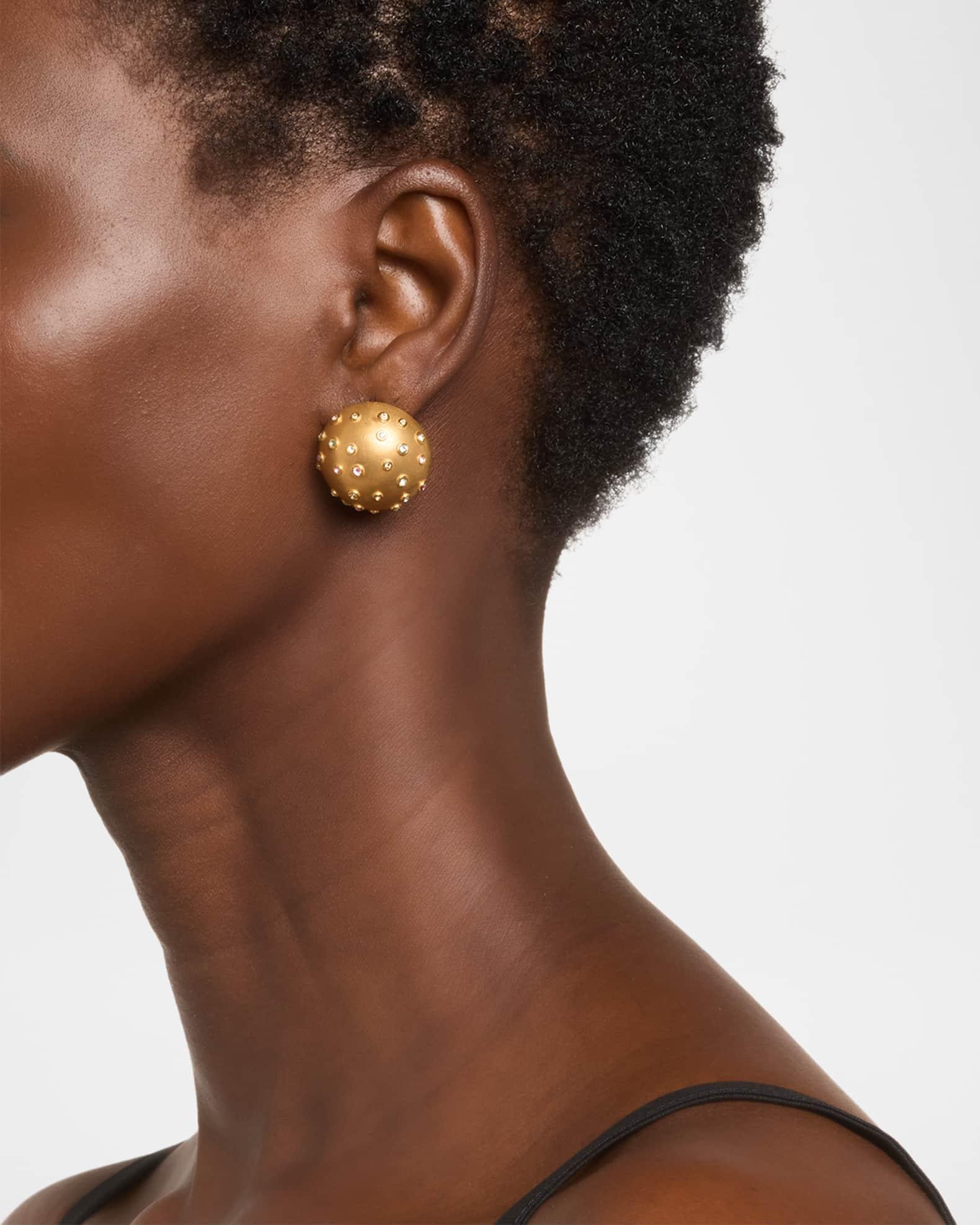 Mini Crystal Sphere Stud Earrings Product Image