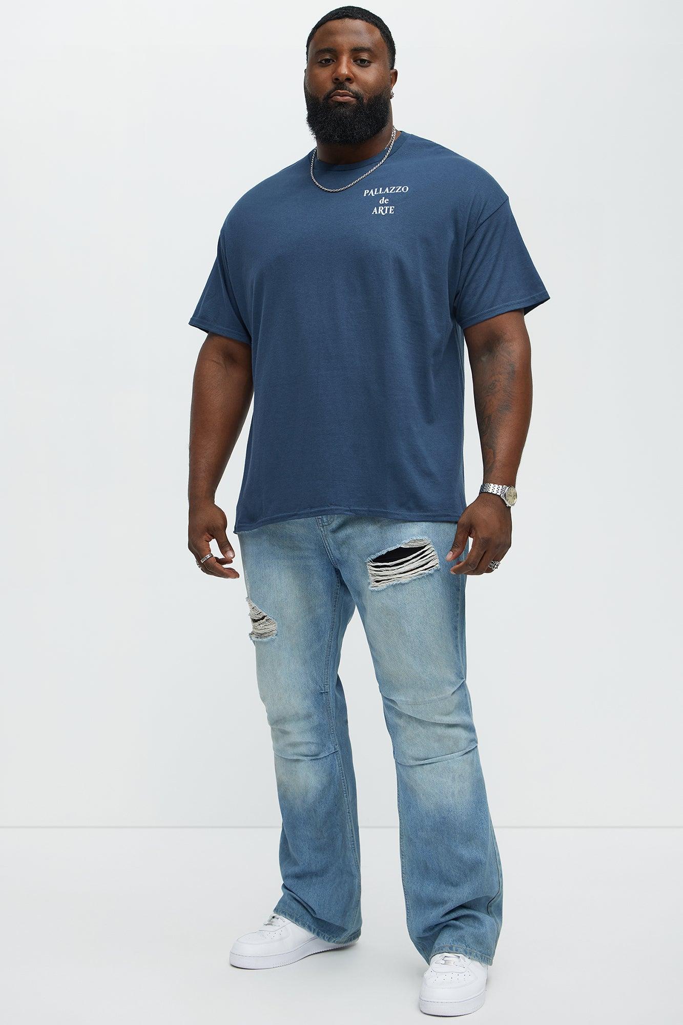 Pallazzo De Arte Short Sleeve Tee - Blue Male Product Image