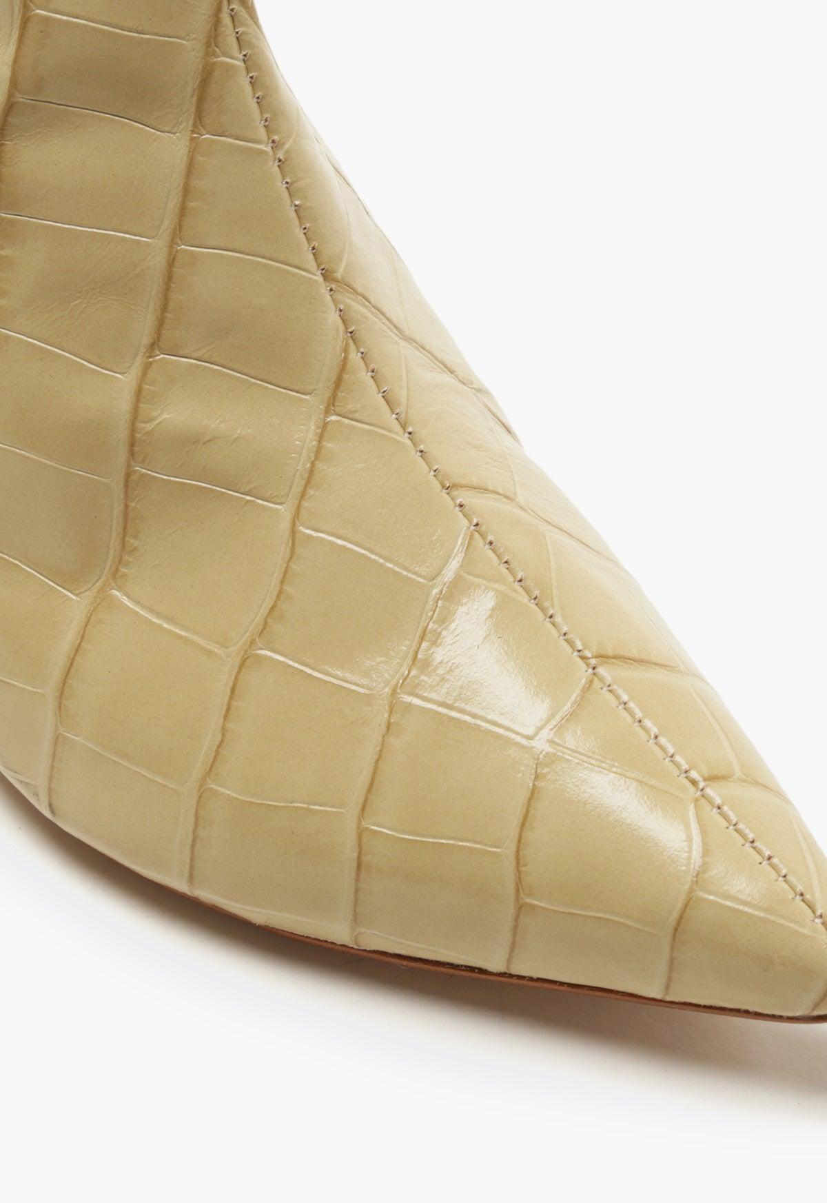 Maryana Lo Crocodile-Embossed Leather Boot Female Product Image