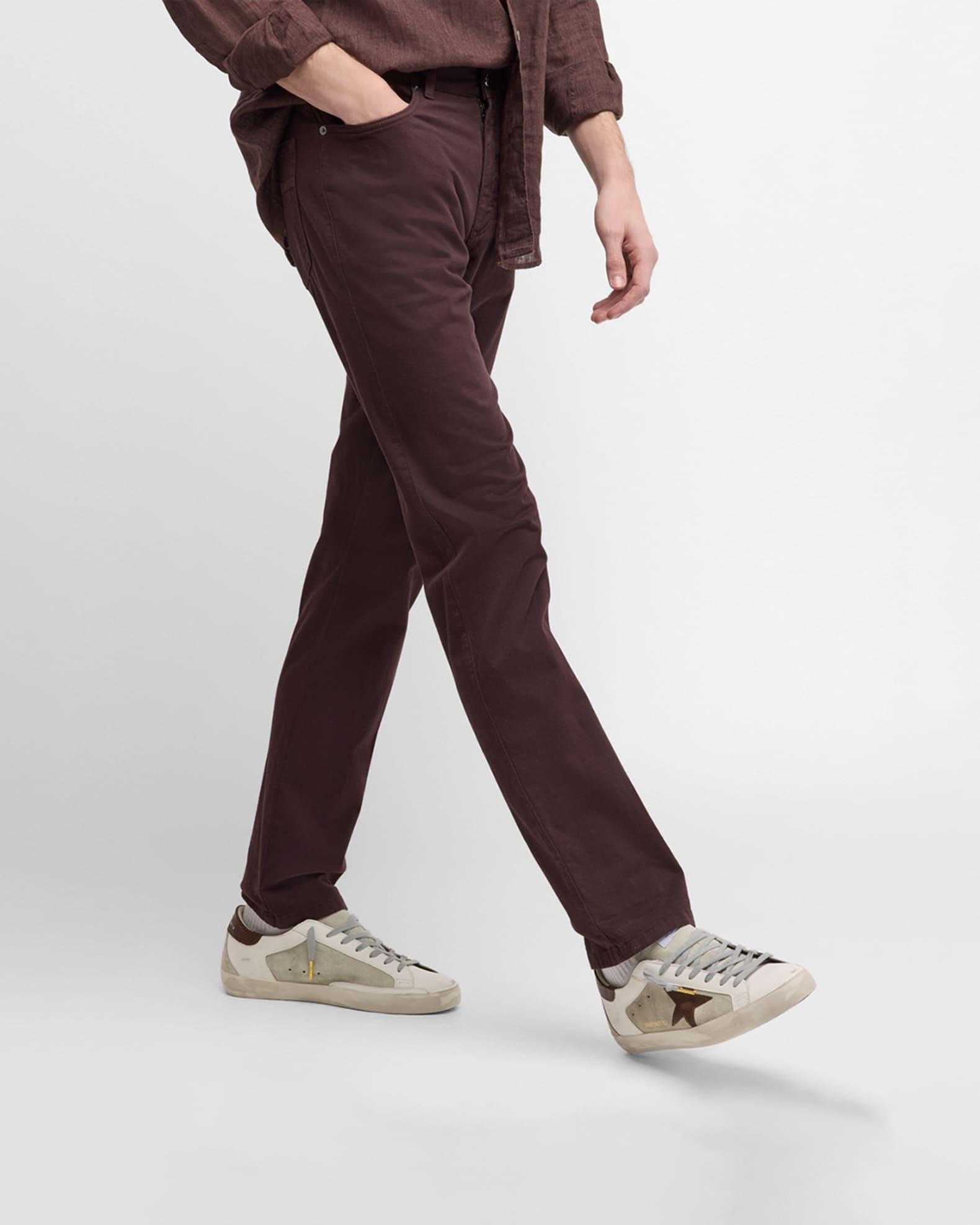 Men's Super-Star Leather Low-Top Sneakers with Lizard-Effect Product Image