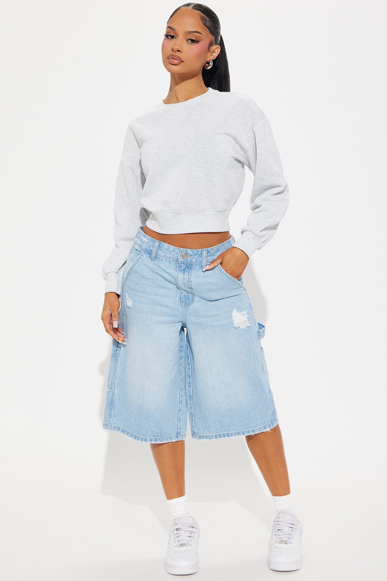 Candice Lounge Crew Neck - Light Grey Product Image