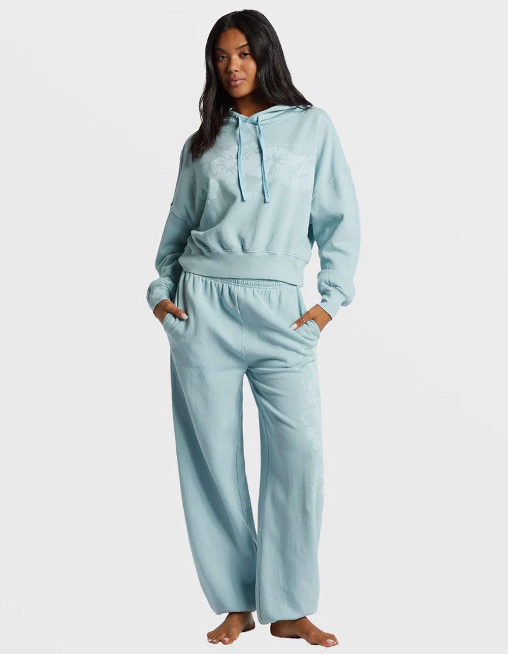 BILLABONG Easy To Love Womens Crop Hoodie - BLUE Product Image