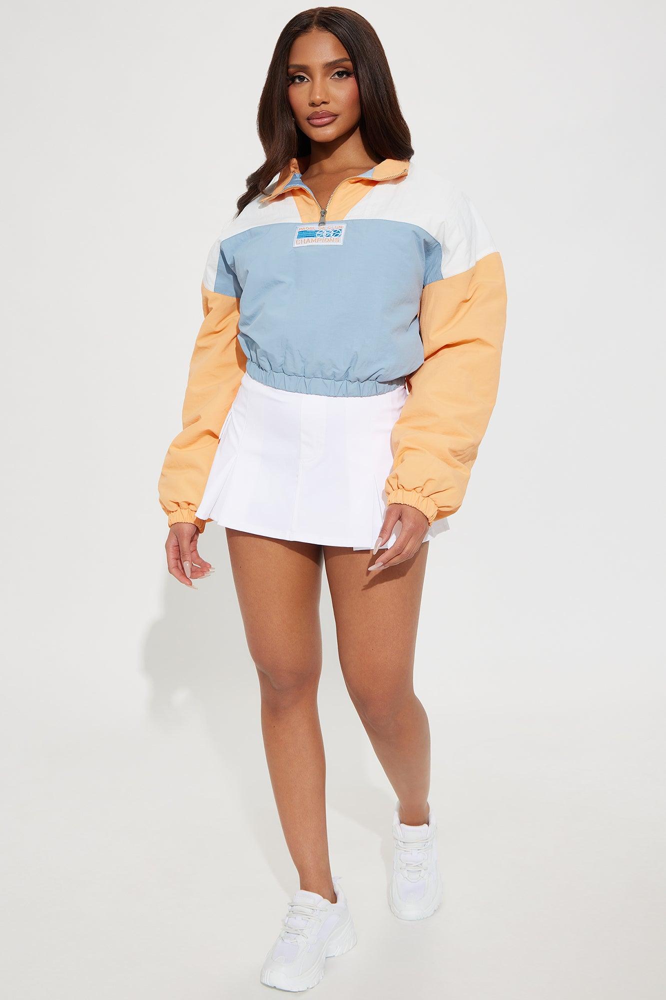 Champions Quarter Zip Varsity Jacket - Multi Color Female Product Image