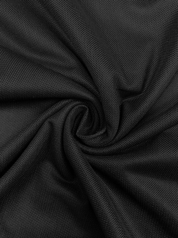 Long Sleeves Skinny Butterfly Print Split-Joint Mock Neck T-Shirts Tops Product Image