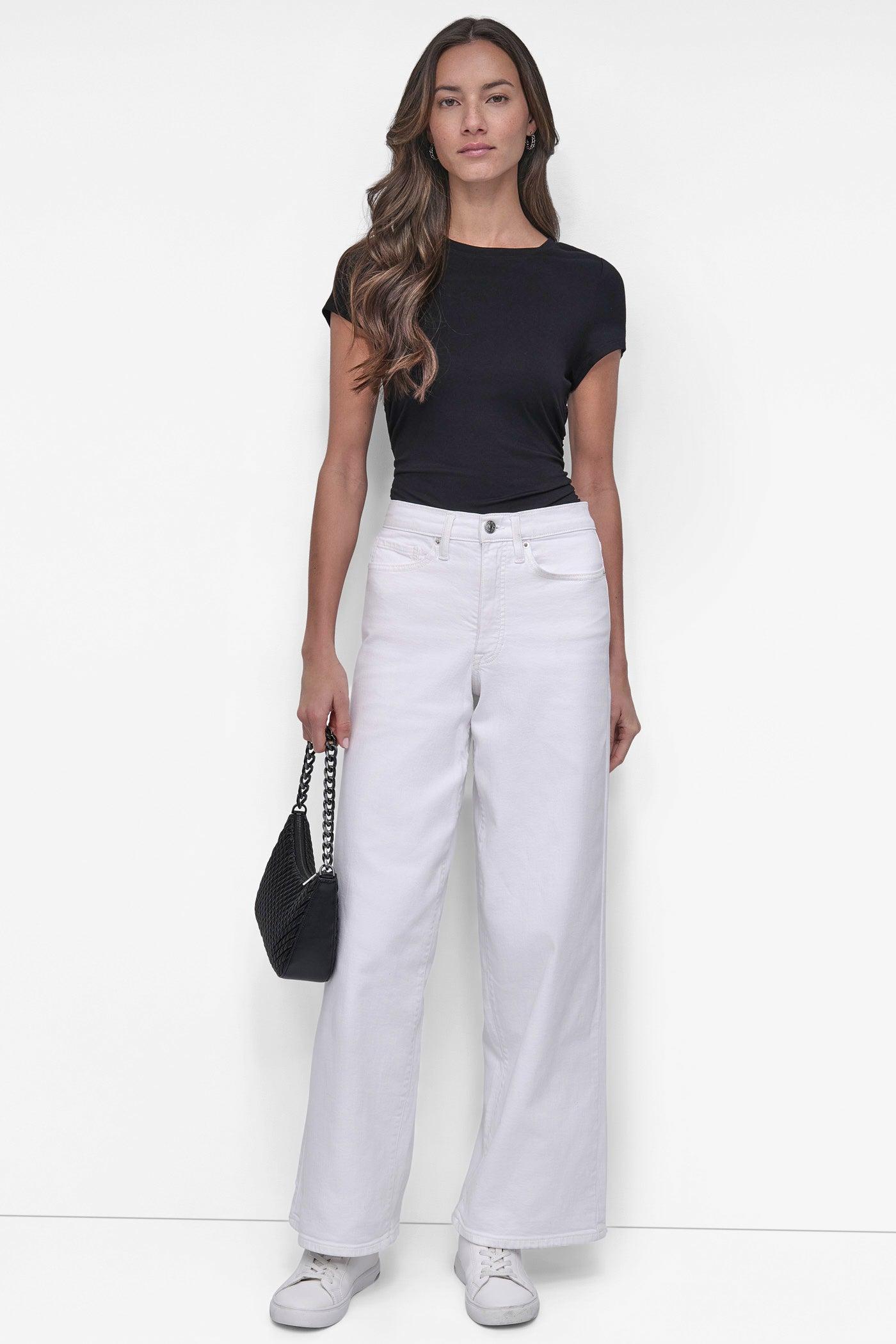 HIGH-RISE TAILORED WIDE-LEG JEAN Product Image