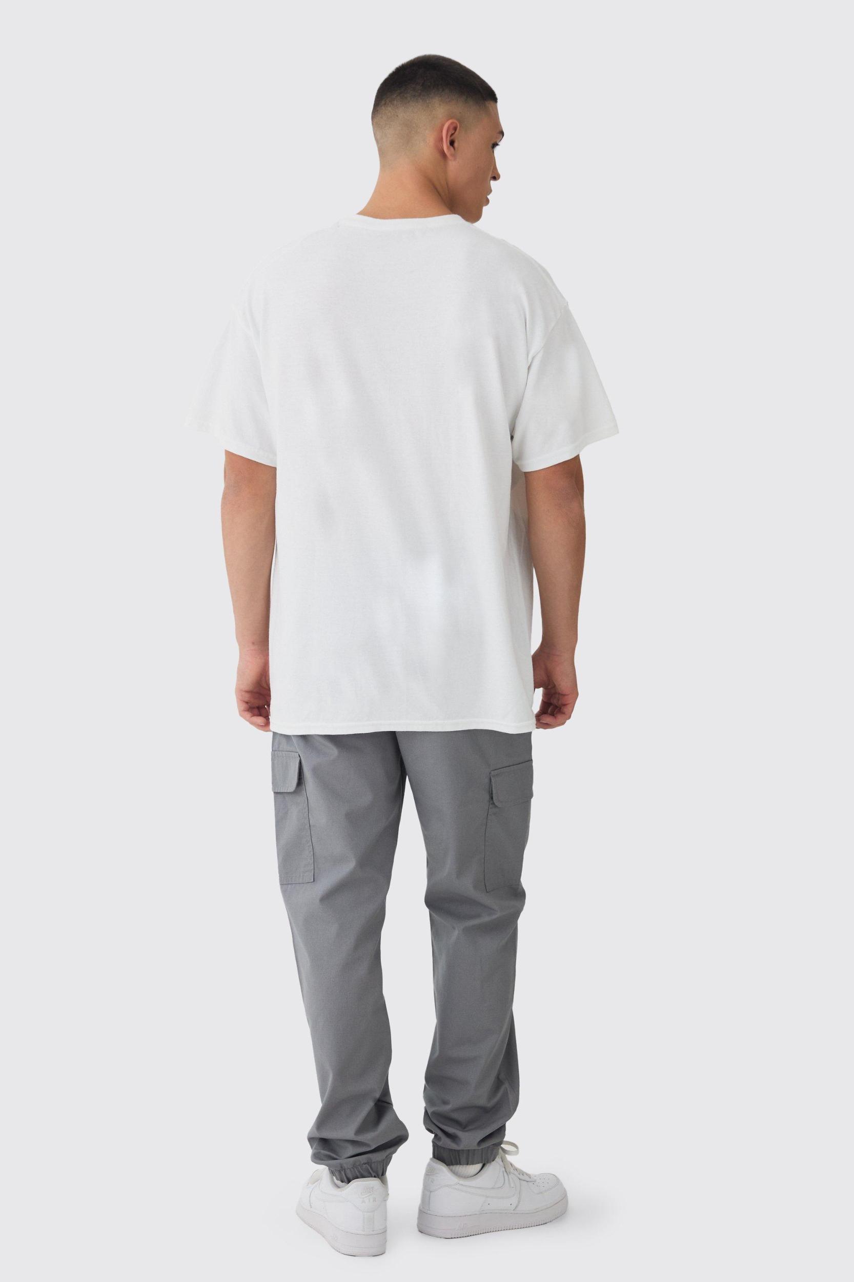 Elasticated Tapered Ripstop Cargo Pants | boohooMAN USA Product Image