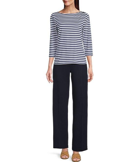 J.McLaughlin Carter Stretch Knit Wide Leg Pants Product Image