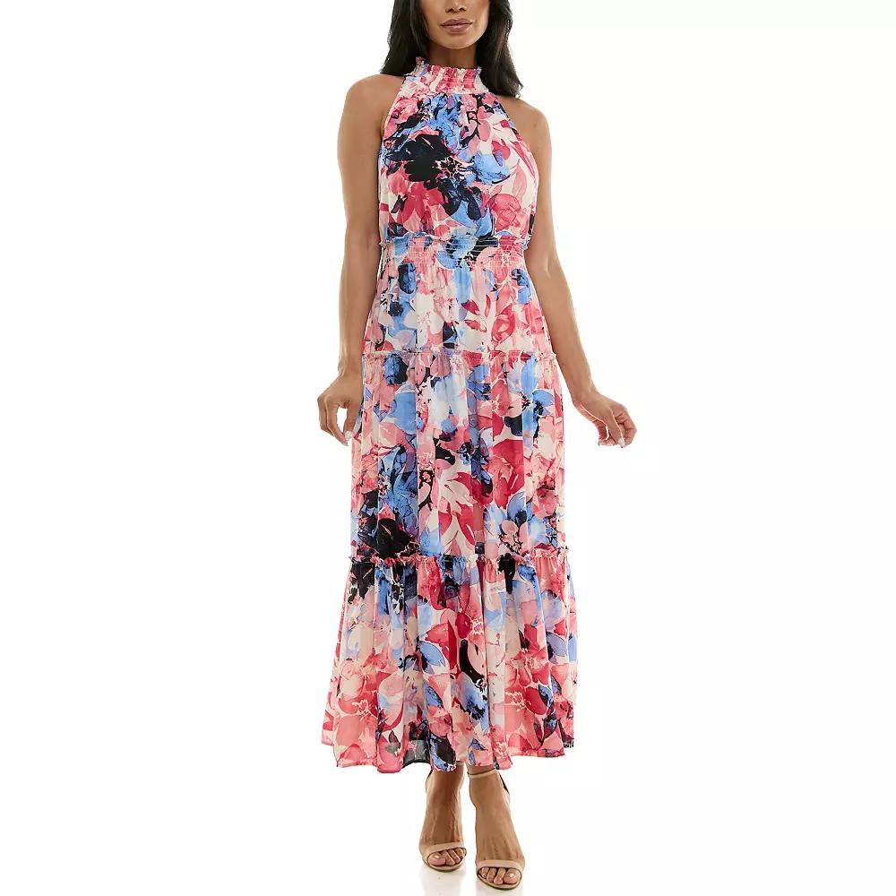 Women's Nina Leonard Maxi Tiered Dress,  Product Image